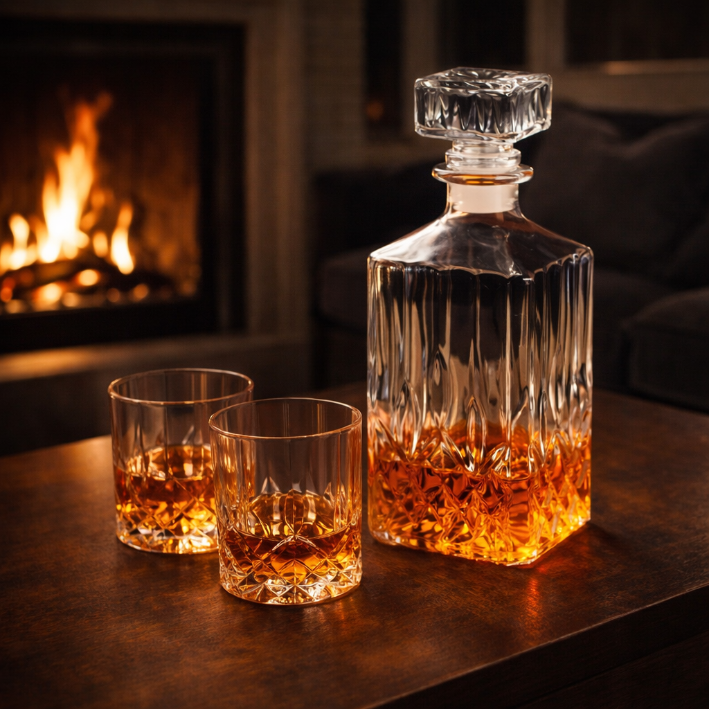 Whiskey Decanter - Set with Decanter and Glasses